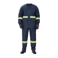 鸣固 防寒服 冷库工作服零下18至零下30度低温藏青色套装 4XL