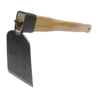 鸣固 钢碳防脱小锄头 短木柄防脱销钉固定锄头 种菜园林园艺工具 宽口锄头(5把)