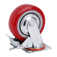 鸣固铁芯聚氨酯8寸刹车轮