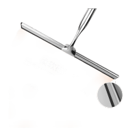 鸣固 刮水器 不锈钢玻璃刮水器擦窗擦玻璃清洁工具玻璃刷浴室瓷砖配挂钩玻璃刮 金色刮+半圆钩 TS110296660