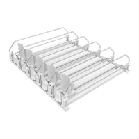 鸣固 饮料推进器 自动推进滑道货架置物架 白色E型款410MM(5个装)