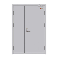 鸣固 防火门 钢制甲级防火门消防门安全门 子母门宽1180*高2000mm