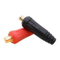 鸣固电焊机快速接头DKJ50-70 插座(黑)欧式快插焊接 头电缆连接器