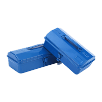 鸣固 ZW1341加厚铁皮工具箱汽修车载五金收纳箱手提式单层工具盒 410型