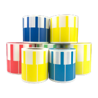 鸣固p型网线缆标签卷装70*24绿色(500贴)/卷