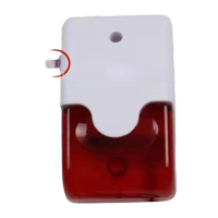 鸣固 小型声光警报器警示灯 安全蜂鸣 24V103型可调警报器