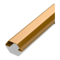 鸣固 六角梯形不锈钢线槽 明装地槽地线槽金属防踩压线槽地面神器 白钛金 50mm MGL0500