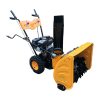 鸣固 ZJ6876小型扫雪机燃油除雪车市政道路物业铲雪设备多功能抛雪车6.5马力62cm宽经典款手+电启动 