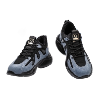 鸣固 防寒棉鞋 钢包头防砸防穿刺防滑安全防护鞋 灰色棉鞋 38码 MG-ZB-0822