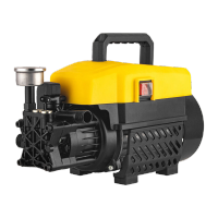 鸣固 ZJ7506高压清洗机 便携式刷车水泵 自吸两用全自动高压水枪清洗机 220v 黄色