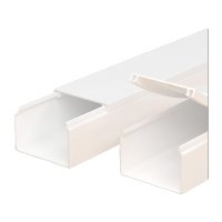 鸣固 PVC明装线槽 加厚方形走线槽地线槽网线槽电线槽板 不带背胶 39*19mm 1米/根 5根装