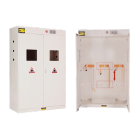 鸣固 防爆气瓶柜安全柜实验室气体报警双瓶柜液化气罐钢瓶乙炔氧气瓶柜 三瓶二代报警(灰白)