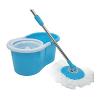 鸣固 ZL2458八字桶旋转拖把桶双驱动懒人免手洗手压拖把拖布桶套装 塑盘+塑网