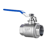 鸣固 不锈钢球阀二片式 两片式内螺纹内丝开关阀门 316材质 DN10KW8805