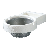 鸣固 烟灰缸 灰缸防飞灰壁挂式免打孔 卫生间厕所办公室创意个性烟缸 白色  3只