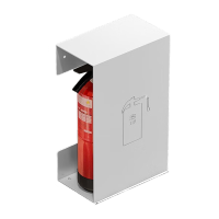 鸣固 灭火器箱子罩子空2只装收纳干粉器材陈列3-5公斤 C款白色烤漆款
