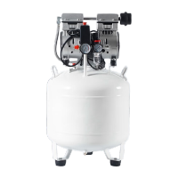 鸣固小型低音无油空压机专业气泵一拖一拖二实验室220v空气压缩机立式YM750-30LKW441133