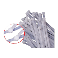 鸣固 透明自锁式尼龙扎带2.8*150 500条装