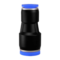 鸣固气动接头气管快插气动元件变径塑料直通PG12-16接口尺寸12mm-16mm