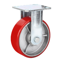 鸣固重型聚氨酯PU脚轮6寸定向轮