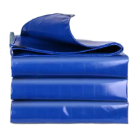 鸣固刀刮布600g加厚耐磨防水油防晒雨棚布PVC刀刮布蓝色2*12KW0608