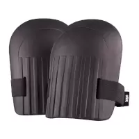 鸣固 劳保护垫 泡沫eva护垫园林跪垫 水泥工用贴砖施工加厚防潮防摔护套 5对 黑色95g