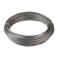 鸣固 304不锈钢钢丝绳 晾衣架 吊起重牵引升降电动葫芦养殖水泵拖车钢丝绳索具 2.0mm7*7 50米