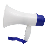 鸣固 多功能喇叭大功率扩音器喊话器录音手持喇叭叫卖录音扩音喇叭扬声器 240s超长录音 KW053053