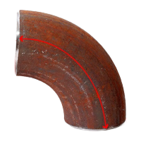 鸣固  90度碳钢焊接弯头无缝冲压铁弯头国标不锈钢大口径对焊弯头 外径60*10