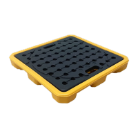 鸣固 塑料防渗漏托盘 异型单桶 680*680*100mm