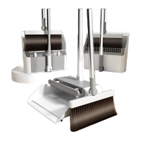 鸣固扫把 可折叠扫把簸箕套装可旋转加长软毛刷地刮 基础款