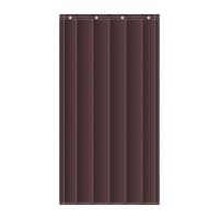 鸣固 加棉门帘 工厂商场防寒棉门帘 加厚无窗咖啡色牛津布 宽70*高200cm