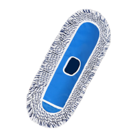 鸣固 60CM尘推拖把平板拖把排拖替换布头办公室家政工厂车间商场瓷砖保洁吸水去污可拆卸(1个装) KW330580