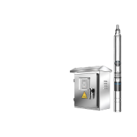 鸣固  深井泵永磁变频不锈钢铜体电机潜水泵大流量高扬程自动恒压供水 高速款7.5KW12方380米1.5寸