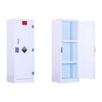 鸣固  pp实验药品设备 化学品储存柜 试剂柜耐酸碱柜双门实验室安全柜 单门 83升 590*460*1650mm