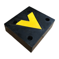 鸣固 橡胶防撞条 防撞块仓库物流卸货平台码头墙面保护垫缓冲块防撞块-32*28*9.5cm