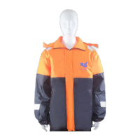鸣固 船用保温工作救生衣 多功能船检保暖救生衣 防水防风防寒保暖衣 拼色上衣 4XL码
