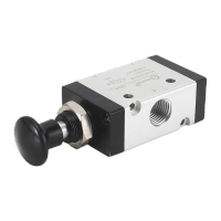 鸣固 手动阀手动气控阀换向阀气阀开关气缸控制开关二位三通手拉阀 3R310-10