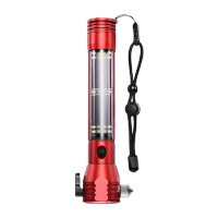 鸣固 10合1安全锤破窗锤 报警多功能手电筒汽车逃生锤救生锤破窗器车载充电宝 消防应急救援工具