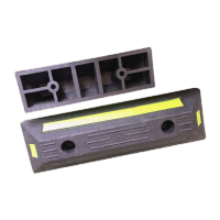 鸣固 橡塑停车位挡车器 车库限位器 车轮车位定位器止退器YT绿膜橡塑定位器550*150*90