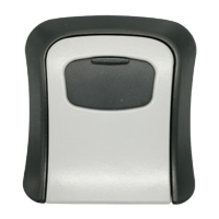 盛富永 密码钥匙盒 大门猫眼壁挂式金属密码锁 装修密码盒 全合金灰色