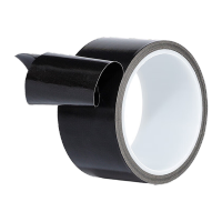 鸣固 特氟龙耐高温300度隔热胶带黑色25mm*10m*0.18mm厚 一卷