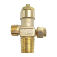 鸣固高压瓶阀QF-2A工业气体气瓶阀门配件黄铜二氧化碳瓶阀  铝六角