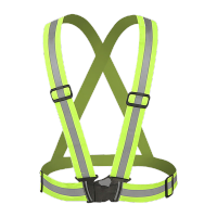 鸣固 反光背心 反光衣反光背带跑步背心骑行马甲安全警示 环卫反光运动背带 卡扣款