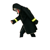鸣固 防火服披风消防应急逃生装备碳纤维防火衣 127*60cm
