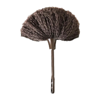 鸣固 ZJ4934迷你扫灰除尘掸 清洁鸡毛掸子除尘 桌面清洁扫灰尘掸 棕色