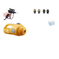 鸣固 高温高压蒸汽清洁机洗车机商用空调厨房油烟机清洗机消毒工具 3000w小钢炮(带照明) 黄色