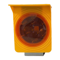 鸣固 太阳能夜间水马灯 高速公路同步闪烁路障警示灯 红蓝闪铁片款(非同频)