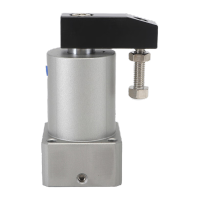 鸣固 气缸90°转角气缸单压板旋转夹紧转角气缸 ACK32X90R