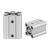 鸣固 薄型气缸气动元件紧凑型小型气缸 CQ2B12X20